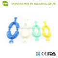 CE certified medical disposable blue yellow green fluoride foam impression tray for dental use